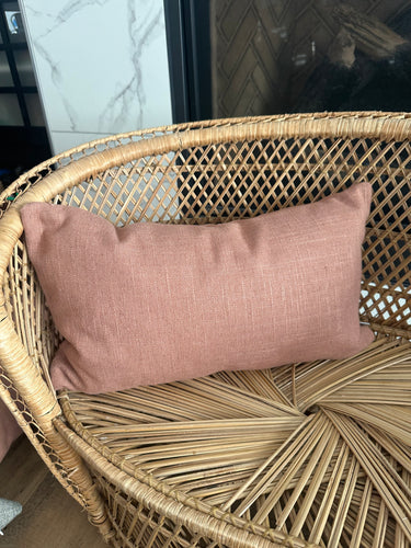 12” x 20” Terra Cotta Lumbar Decorative Throw Pillow Cover