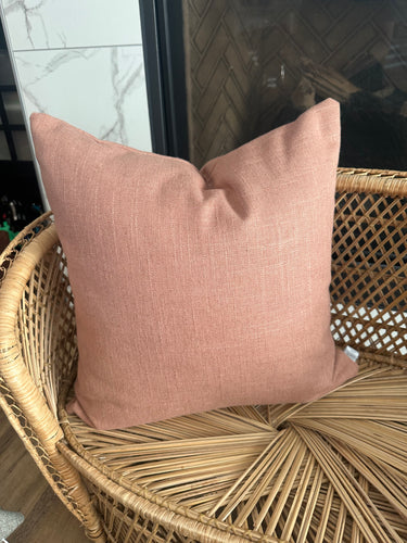 20”x 20” Terra Cotta Decorative Throw Pillow Cover